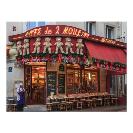 Montmartre Amelie Cafe des 2 Moulins Paris Fotodruck (Vorne)