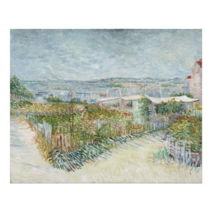 Montmartre Behind Moulin de la Galette von Van Gog Fotodruck