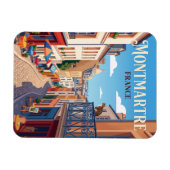 Montmartre Frankreich Magnet (Horizontal)