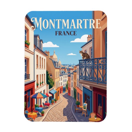 Montmartre Frankreich Magnet (Vertikal)