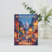 Montmartre Frankreich Postkarte (Stehend Vorderseite)