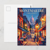 Montmartre Frankreich Postkarte (Vorne/Hinten)
