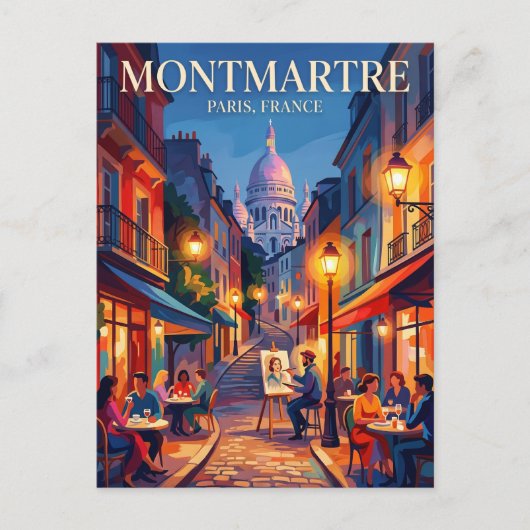 Montmartre Frankreich Postkarte (Vorderseite)