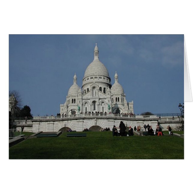Montmartre Grußkarte (Vorderseite (Horizontal))