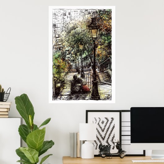 Montmartre II Poster (Heimbüro)