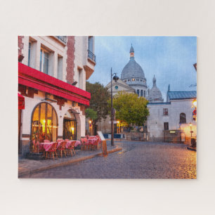 Montmartre in Paris, Frankreich Altes Straßen Café Puzzle