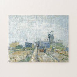 Montmartre Mills und Gemüsegärten von Van Gogh Puzzle