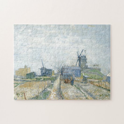 Montmartre Mills und Gemüsegärten von Van Gogh Puzzle (Horizontal)