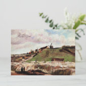 Montmartre mit Steinbruch von Vincent van Gogh (Stehend Vorderseite)