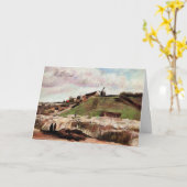 Montmartre mit Steinbruch von Vincent van Gogh Karte (Gelbe Blume)