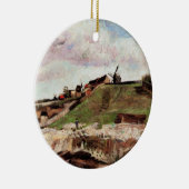 Montmartre mit Steinbruch von Vincent van Gogh Keramikornament (Rechts)