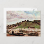 Montmartre mit Steinbruch von Vincent van Gogh Postkarte (Vorne/Hinten)