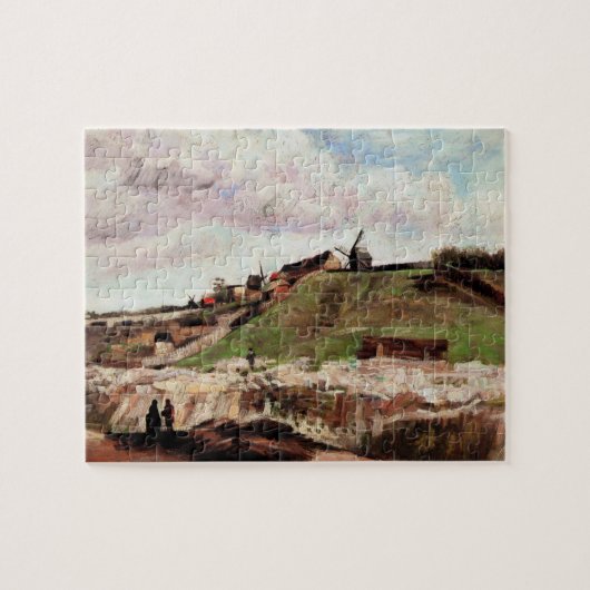 Montmartre mit Steinbruch von Vincent van Gogh Puzzle (Horizontal)