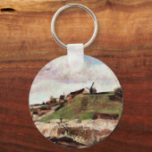 Montmartre mit Steinbruch von Vincent van Gogh Schlüsselanhänger (Vorderseite)