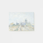 Montmartre Mühlen und Gemüsegärten durch Van Gogh Post-it Klebezettel (Vorderseite)