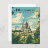 Montmartre - Paris, Frankreich Postkarte (Vorne/Hinten)