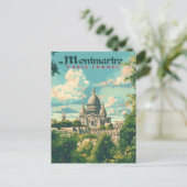 Montmartre - Paris, Frankreich Postkarte (Stehend Vorderseite)