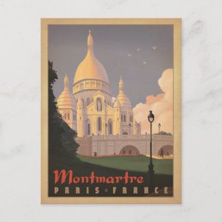 Montmartre - Paris, Frankreich Postkarte