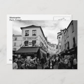 Montmartre, Paris Postkarte (Vorne/Hinten)