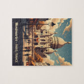 Montmartre Paris with scare Coeur basilica Puzzle (Horizontal)