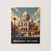 Montmartre Paris with scare Coeur basilica Puzzle (Vertikal)