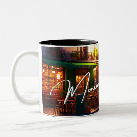 Montmartre, Paris Zwei-Tone-Tasse Zweifarbige Tasse (Links)