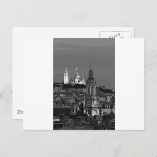 Montmartre Postkarte (Vorne/Hinten)