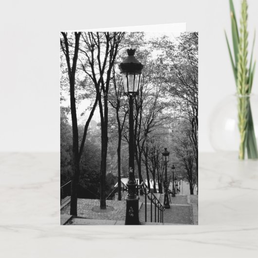 Montmartre Schritte Karte (Vorderseite)