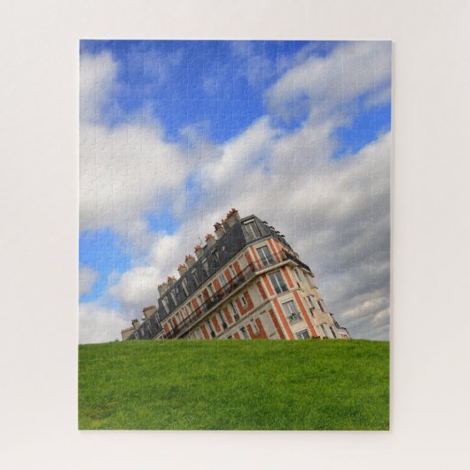 Montmartre Sinking House in Paris Puzzle (Vertikal)