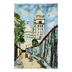 Montmartre und das Heilige Herz im Licht Poster