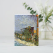 Montmartre Weg mit Sonnenblumen Van Gogh Postkarte (Stehend Vorderseite)