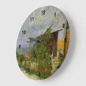 Montmartre Weg mit Sonnenblumen von Van Gogh. Große Wanduhr (Winkel)