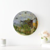 Montmartre Weg mit Sonnenblumen von Van Gogh. Große Wanduhr (Zuhause)