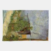 Montmartre Weg und Sonnenblumen von Vincent van Go Geschirrtuch (Horizontal)