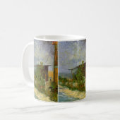 Montmartre Weg und Sonnenblumen von Vincent van Go Kaffeetasse (Vorderseite Links)