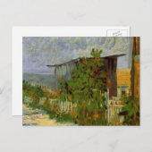 Montmartre Weg und Sonnenblumen von Vincent van Go Postkarte (Vorne/Hinten)