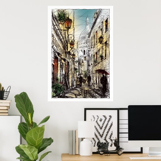 Montmartre XI Poster (Heimbüro)