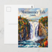 Montmorency Falls Canada Postkarte (Vorne/Hinten)
