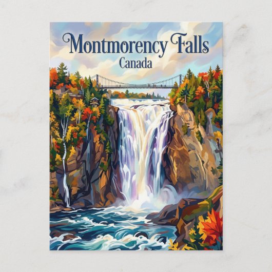 Montmorency Falls Canada Postkarte (Vorderseite)