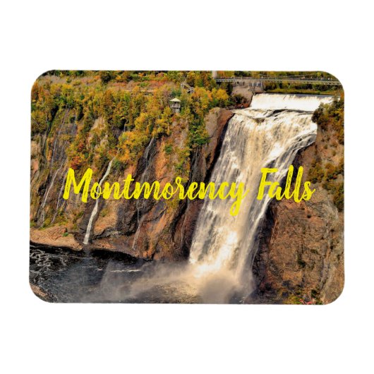 Montmorency Falls Canada stilisiert Magnet (Horizontal)