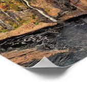 Montmorency Falls Canada stilisiert Poster (Ecke)