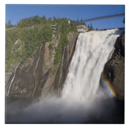 Montmorency Falls in der Nähe von Quebec City. Fliese (Vorderseite)