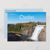 Montmorency Falls Quebec Canada Postkarte (Vorne/Hinten)
