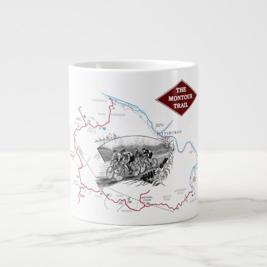 Montour Trail Karte Tasse (Vorderseite)