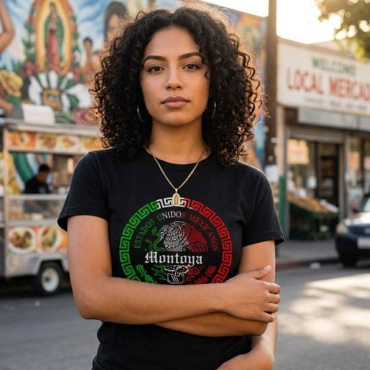 Montoya Nachname mexico Emblem Shirt