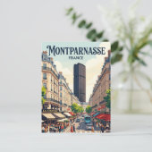 Montparnasse Frankreich Postkarte (Stehend Vorderseite)