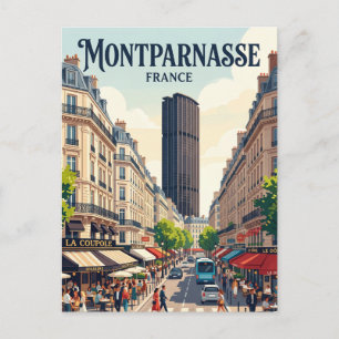 Montparnasse Frankreich Postkarte