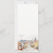 Montpelier City Scape Vermont Wedding Menu Card Einladung (Rückseite)