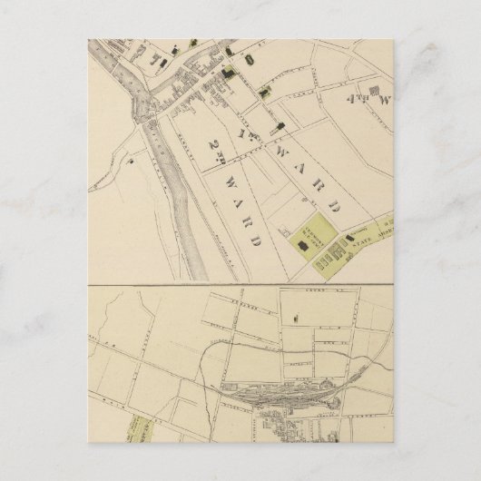 Montpelier und St Albans Postkarte (Vorderseite)