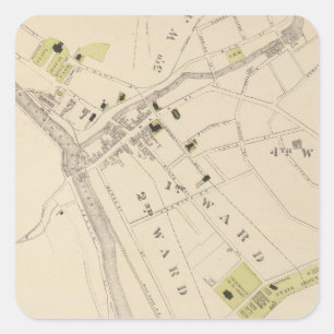 Montpelier und St Albans Quadratischer Aufkleber